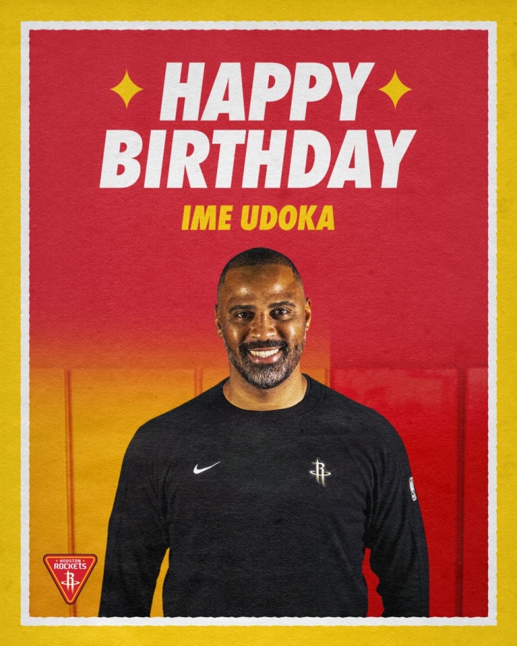 真挚的祝福?火箭官推发布动态祝球队主帅乌度卡49岁生日快乐！